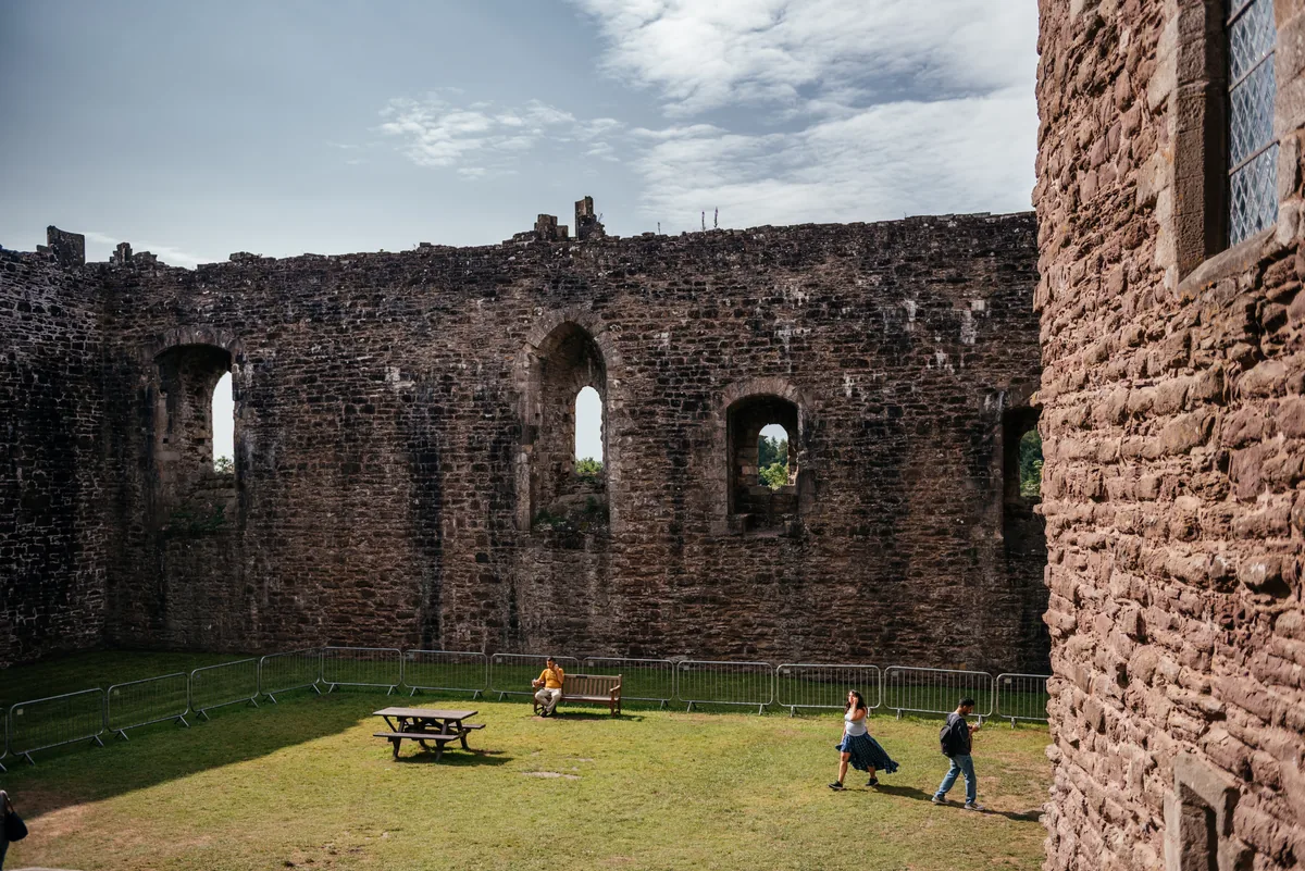 Inside Doune Castle — the great hall used as Castle Leoch's interior in Outlander